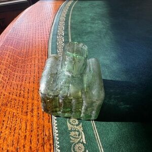 Antique Vintage Victorian Glass Inkwell